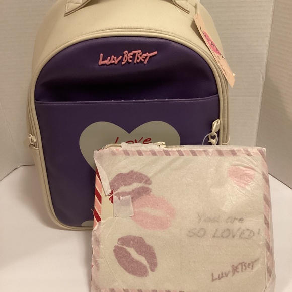 Betsey Johnson Love Letters backpack, NWT - Picture 2 of 15